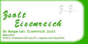 zsolt eisenreich business card